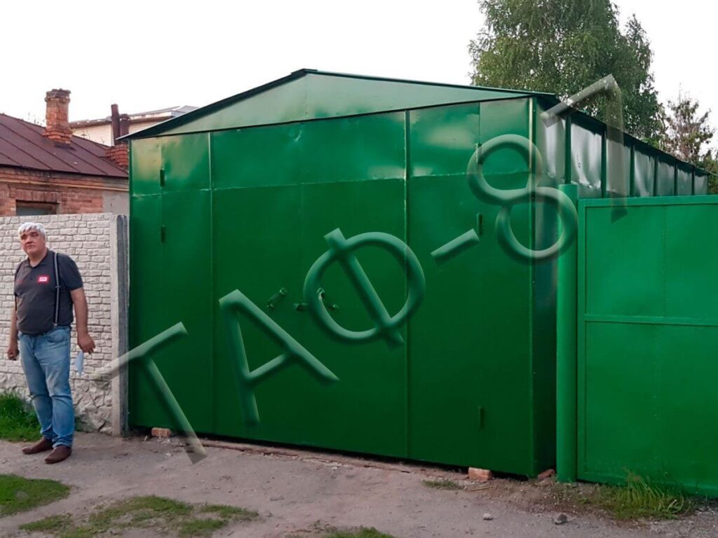 Гараж металевий фарбований