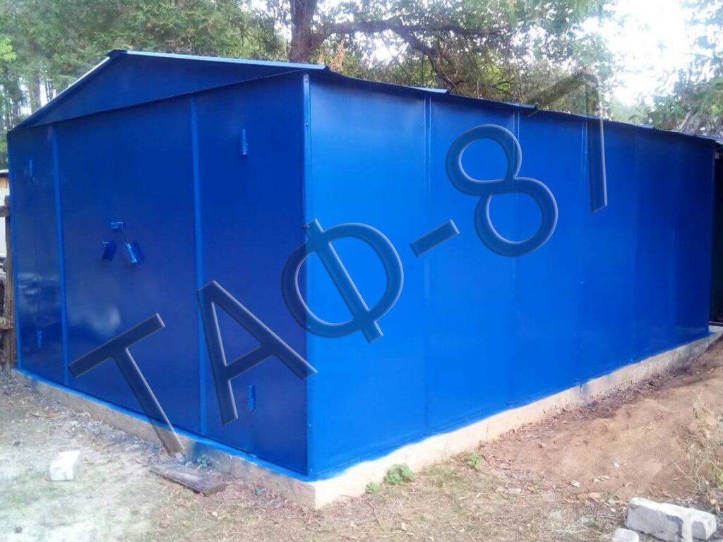 Гараж металевий пофарбований